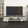Hanah Home Soporte TV Canaz v2 Anthracite Gris, Tablero Partículas Melamina Metal, 120x33x33cm